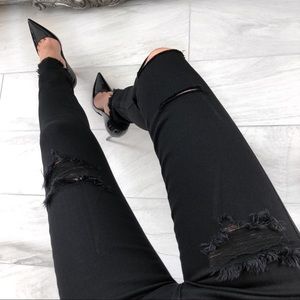 CHAINED Premiere Black Denim Sz 28